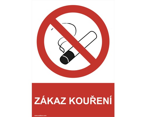 "Zákaz kouření" - 297x210 mm