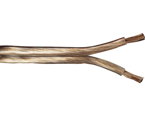 Reproduktorový kabel LS-FL 2x4,0 mm² průhledný, metrážové zboží