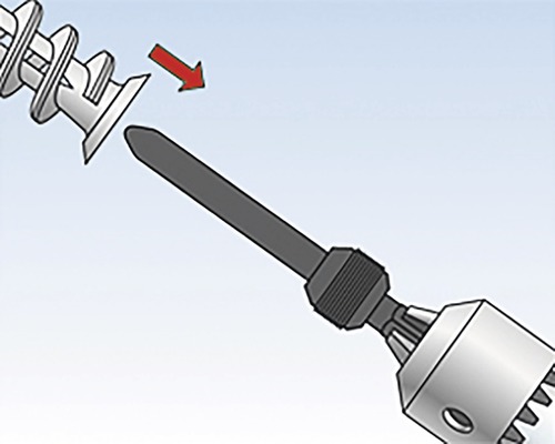 Ilustrace hmoždinky a šroubováku