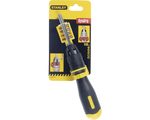 Šroubovák Stanley s různými bity v sadě