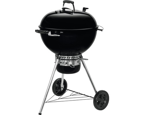 Kulatý gril s víkem, rukojetí a kolečky