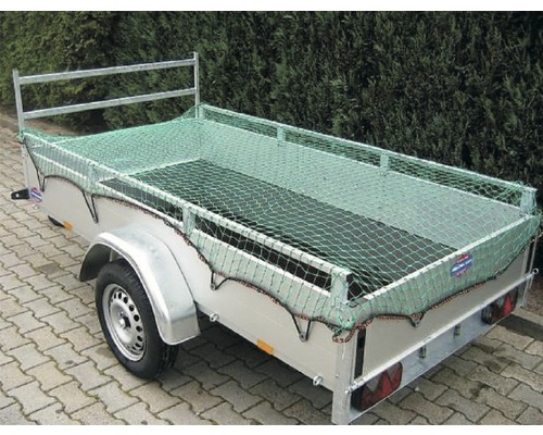 Přívěs se sítí pro zajištění nákladu