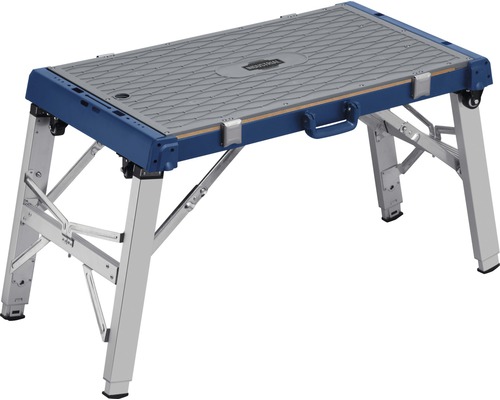 Nastavitelná pracovní plošina se skládacími nohami.