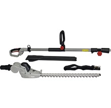 Tyčové nůžky na živý plot s řeznou hlavou, popruhem a ochranným krytem