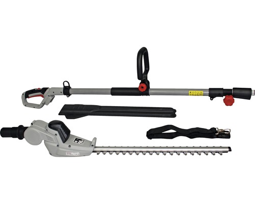 Tyčové nůžky na živý plot s řeznou hlavou, popruhem a ochranným krytem