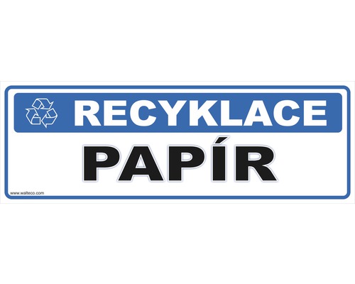 Recyklace - Papír (290x100 mm)