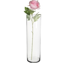 Umělá květina pivoňka růžová 76 cm-thumb-2