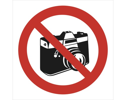 Zákaz fotografování - symbol (92x92 mm)