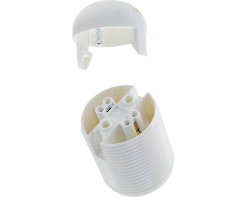 Plastová objímka žárovky se šroubovacím uzávěrem