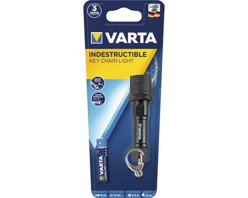 Varta Indestructible klíčenka se světlem a baterií
