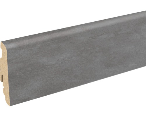 Podlahová lišta Skandor FU60L Pierre antracit 19x58x2400 mm Podlahová lišta z dřevěného materiálu