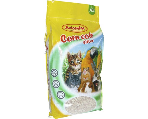 Podestýlka pro hlodavce a ptáky Avicentra kukuřičná jemná 10 l Avicentra Corn Cob stelivo pro malé zvířata, 10 litrů