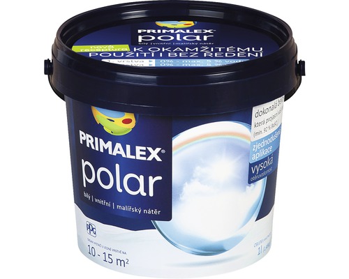 Barva na zeď Primalex Polar bílá 1,5 kg