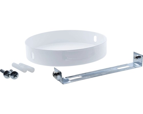 Sada příslušenství pro stropní svítidla se šrouby, hmoždinkami a montážní konzolou