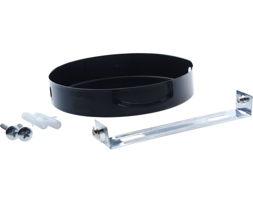 Montážní příslušenství pro svítidla, skládající se z montážní konzoly, pouzdra, hmoždinek a šroubů