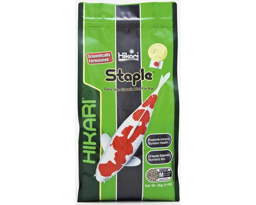 Krmivo pro jezírkové ryby HIKARI Staple Medium 2 kg Hikari Staple krmivo pro koi kapry, 2 kg balení