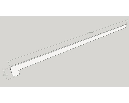 Boční krytka k parapetu Polyform 350 x 190 mm, levá a pravá, bílá