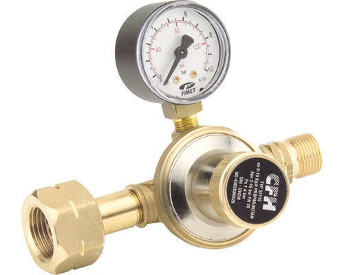 Regulátor tlaku propanu CFH s manometrem DR 115 1-4 bar