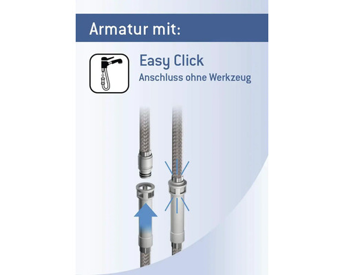 Easy Click připojení armatury bez nářadí