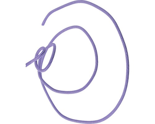 Tvarovatelný textilní kabel, 1,5 m, fialovo-bílý