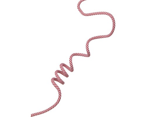 Tvarovatelný textilní kabel, 1,5 m, červeno-bílá zebra
