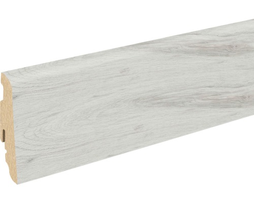 Soklová lišta Skandor dub antická šedá FU60L 19x58x2400 mm Dřevěná podlahová lišta s dekorem