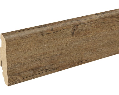 Soklová lišta Skandor Ristic Oak FU60L 19x58x2400 mm Podlahová lišta z dřevěného materiálu s dřevěným dekorem