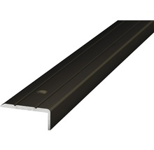 ALU schodový profil bronz 1m 24,5x10mm, šroubovací (předvrtaný)-thumb-0