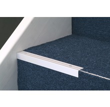 ALU schodový profil, stříbrný, 2,7m 24,5x10mm; šroubovací (předvrtaný)-thumb-1