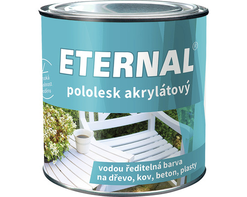 Univerzální barva Eternal pololesk akrylátový bílý 0,35 kg Univerzální barva Eternal pololesk akrylátový bílý 0,35 kg