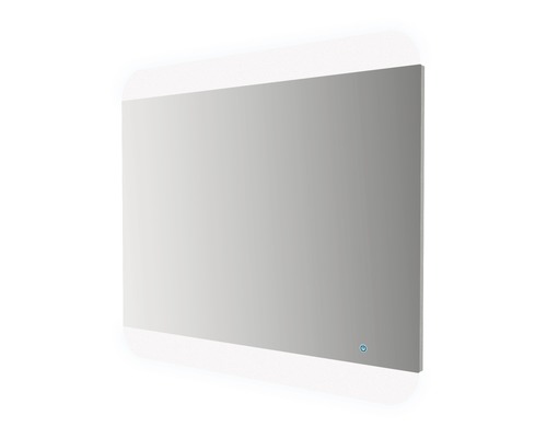 LED zrcadlo do koupelny s osvětlením 80 x 70 cm s dotykovým senzorem