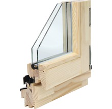 Dřevěné okno euro OS1A 90 x 120 cm pravé, borovice-thumb-0