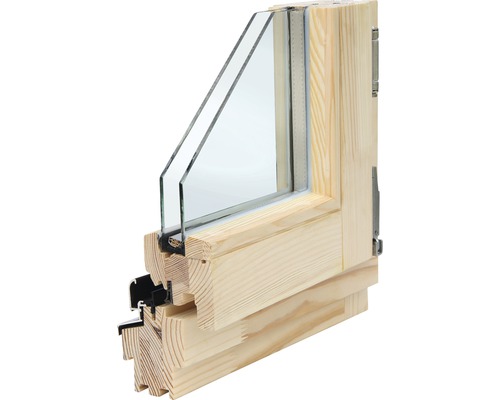 Dřevěné okno euro OS1A, 90 x 90 cm pravé, borovice