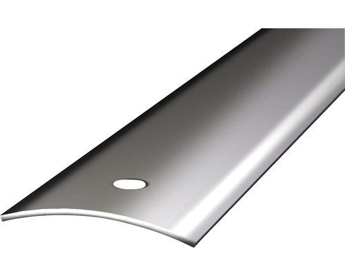 Přechodový profil leštěný 1m 40mm šroubovací, ocelový (předvrtaný)
