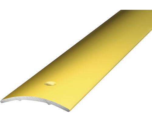ALU přechodový profil, zlatý; 2,7m 30x1,6mm; šroubovací (předvrtaný)