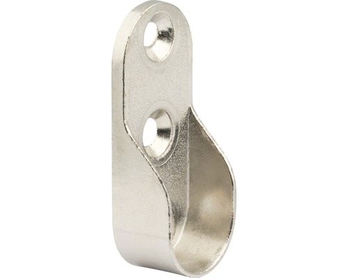 Kovový držák šatní tyče se dvěma otvory pro upevnění