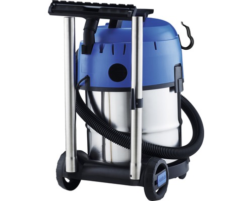 Mokro suchý vysavač na kolečkách s nádobou a příslušenstvím