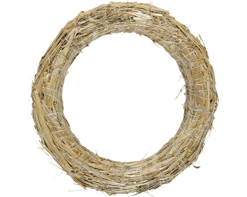 Věnec aranžovací slámový Ø 25 cm x 4 cm Slaměný korpus pro adventní věnec