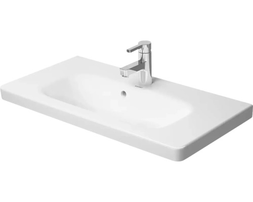Umyvadlo ze sanitární keramiky s baterií