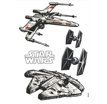 Samolepky na zeď Disney Edition 4 Disney Star Wars Spaceships 100x70 cm-thumb-0