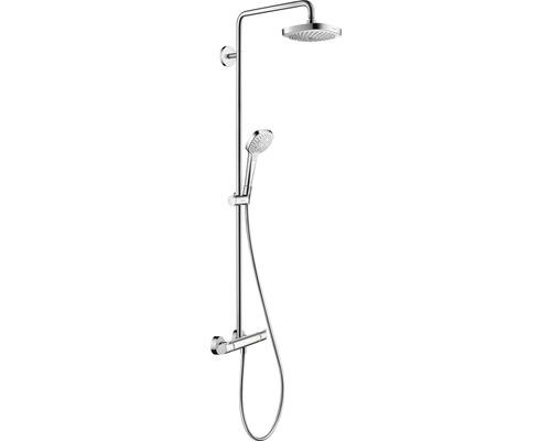 Sprchový systém s termostatickou baterií Hansgrohe Croma Select 2jet 27256400 Sprchová souprava s hlavovou sprchou, ruční sprchou a termostatickou baterií