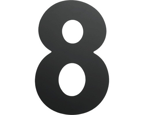 Domovní číslo "8" černé, 15 cm