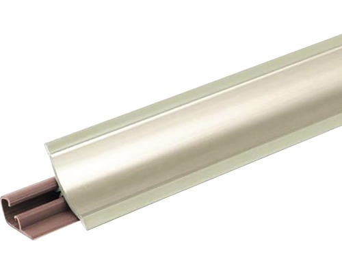 Lišta k pracovní desce plastová LB23 3000 x 23 mm chrom lesklý Plastový kabelový kanál s vodicí lištou