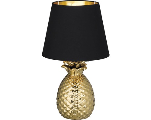 Stolní lampa Pineapple E14/40W, černá, zlatá
