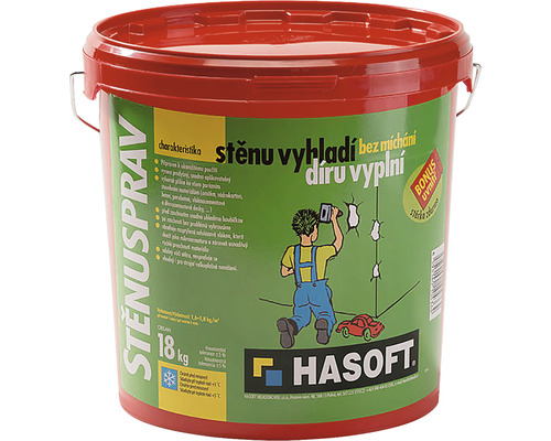 Kbelík s hotovou stěrkou pro interiéry