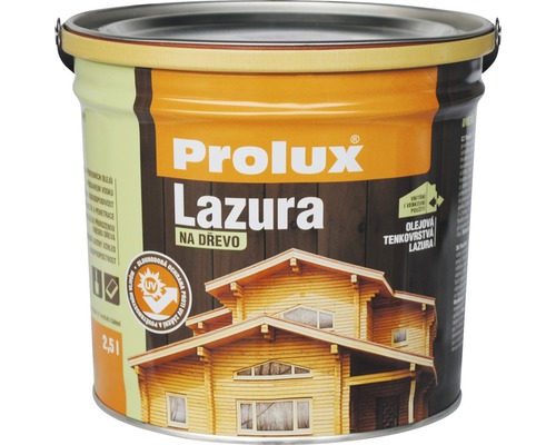Lazura na dřevo Prolux 38 - Oregonská Pinie 2,5 l Nádoba na lazuru na dřevo Prolux