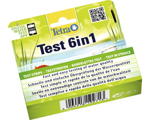 Testovací proužky Tetra 6v1 pro testování kvality vody