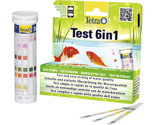 Tetra Test 6 v 1 pro jezírka pro snadné testování kvality vody