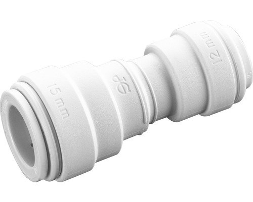 Potrubní spojka o průměru 12 milimetrů a 15 milimetrů