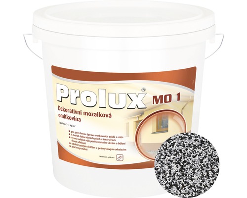Mozaiková omítka Prolux 1 - 100 jemnozrnná 25 kg Kbelík dekorativní mozaikové omítky